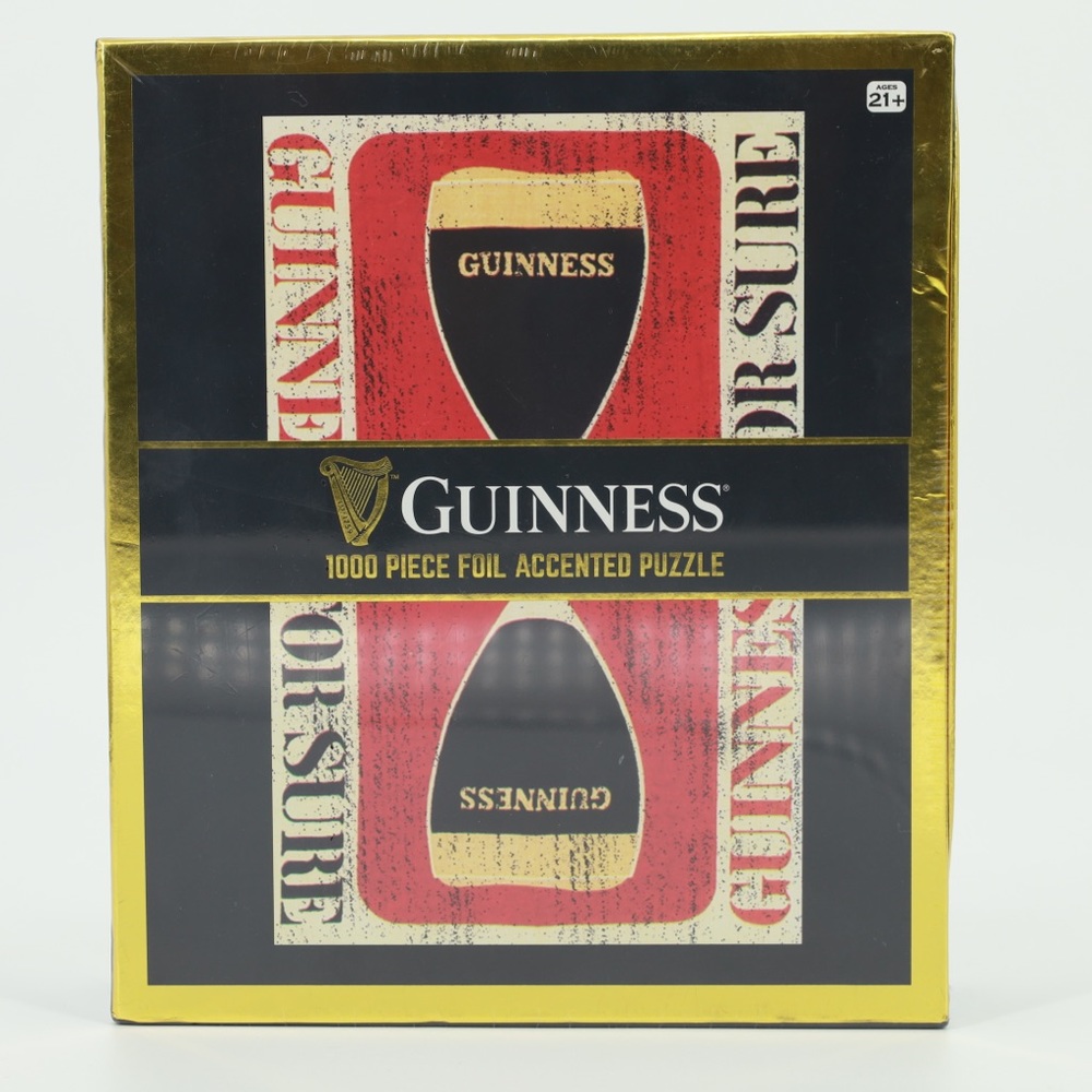 Front Porch Classics - Guinness 1000 Piece Foil Accented‎ Puzzle 29”x23”